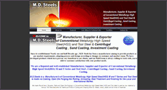Desktop Screenshot of mdsteels.com